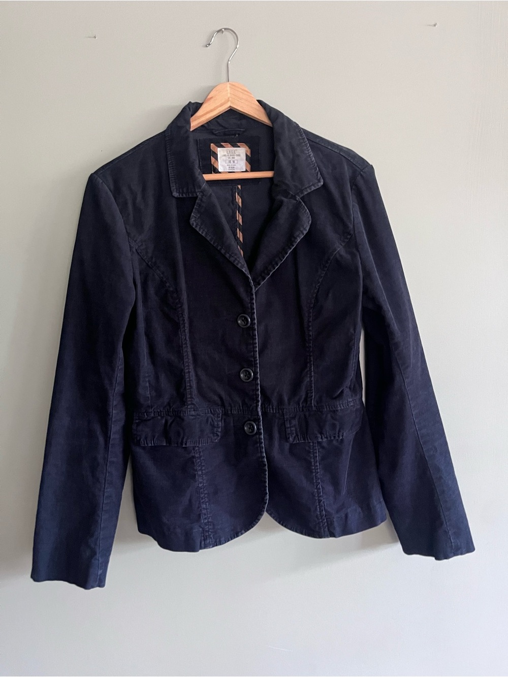 H&M LOGG- Women’s Navy Corduroy Blazer Jacket